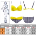 thumbnail image 2 of Women's Two Piece Bikini Set Underwire Push Up Bandeau Top Scoop Bottom Swimsuits Swimwear Beachwear Bathing Suits, 2 of 10