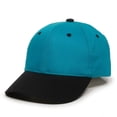 thumbnail image 4 of Outdoor Cap GL-271 Mid to Low Profile Basic Cotton Twill-Teal/Black-Youth, 4 of 8