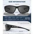thumbnail image 4 of Lentes de Sol Polarizados QALLY para Hombre Deportes con Protección UV400, 4 of 8