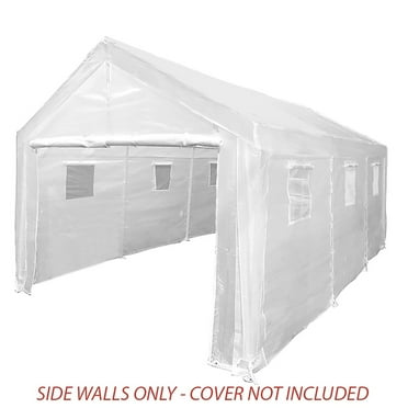 King Canopy 10x20 ft Greenhouse Sidewall Kit w/ Screens, Opaque
