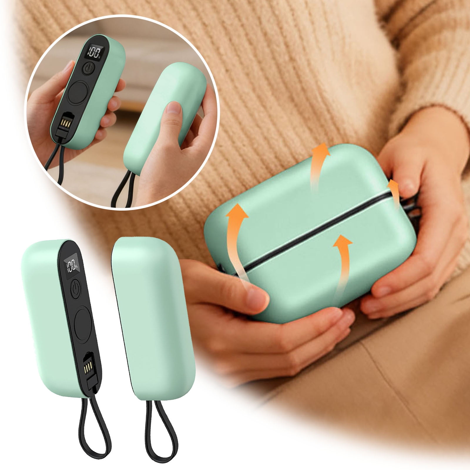 Rechargeable Purpose Hand Warmer Portable Mini Heater for Cold Weather Personal Warming