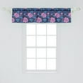 thumbnail image 2 of Ambesonne Flower Window Valance, Roses with Leafy Twigs Snow, 54" X 12", Multicolor, 2 of 3