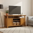 thumbnail image 2 of Amherst 54 inch Wide Solid Wood Transitional TV Stand in Light Golden Brown, 2 of 8