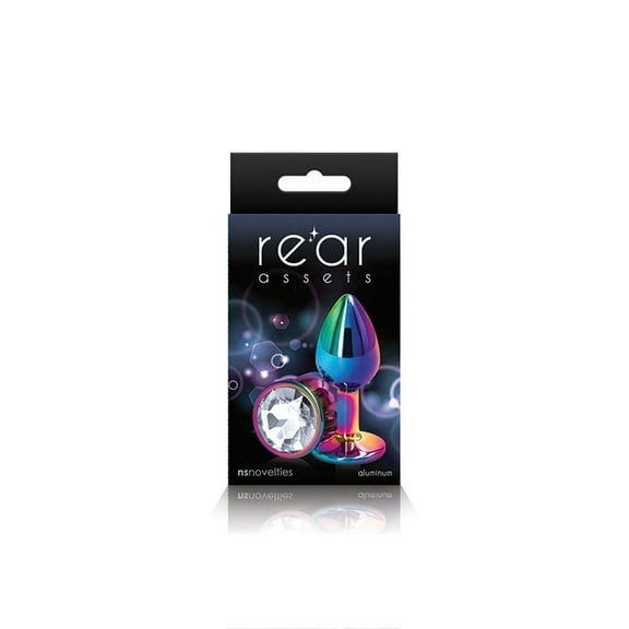 Rear Assets Metal Anal Plug Small Multicolor/Clear