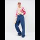 thumbnail image 5 of Suéter de Rayas con Bloques de Color para Mujer, Cárdigan de Larga con Botones y Cuello en V, Prenda de Punto de Moda. Rosa Roja S, 5 of 10
