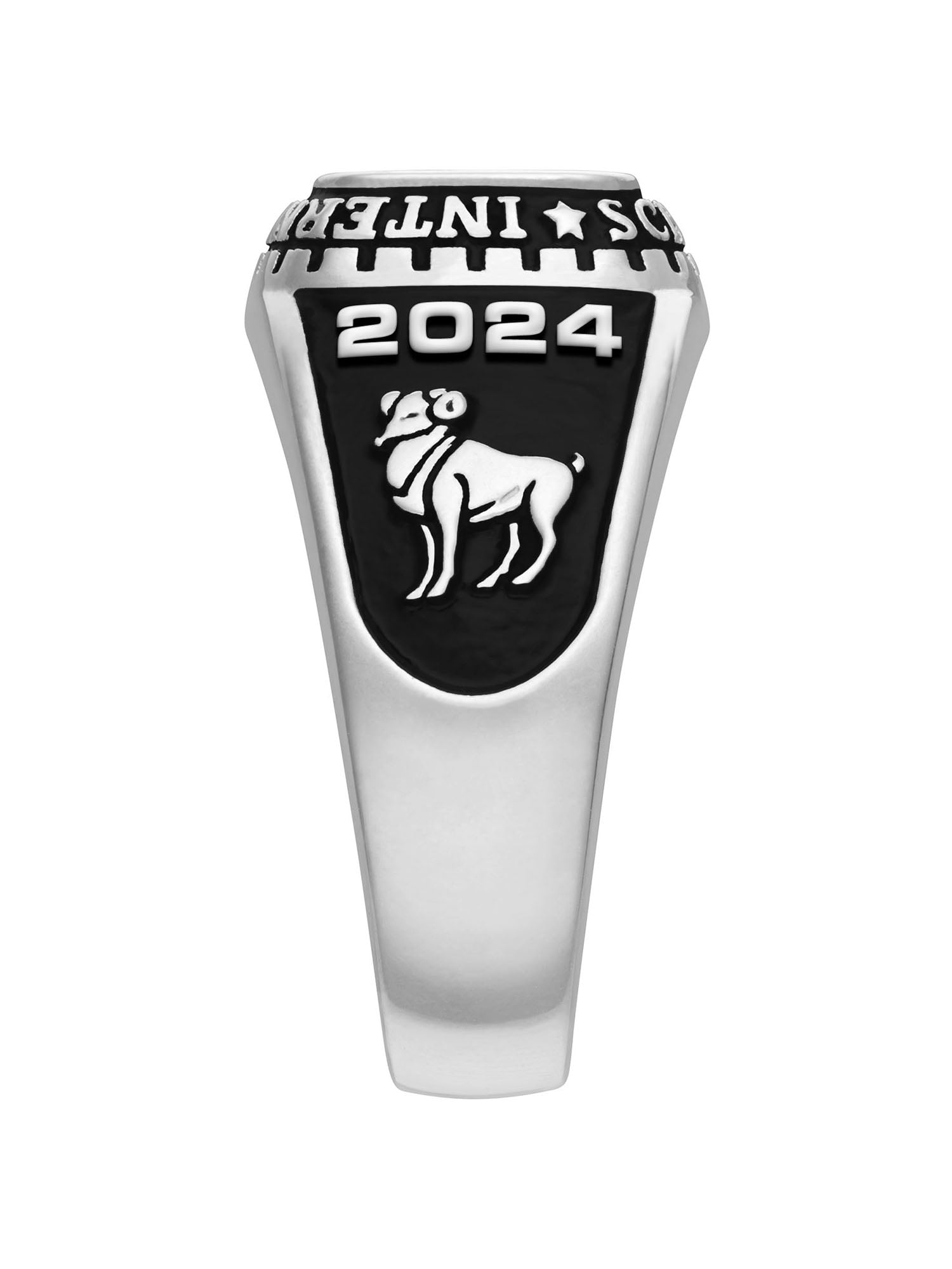 Order Now for 2025 Graduation, Freestyle Women's Celebrium Classic Checkerboard Birthstone Class Ring, Personalized, High School or College