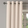 thumbnail image 3 of Ambesonne Shabby Flora Grommet Curtain, Pastel Diamond Line, 50" x 63", Peach Cream, 3 of 6