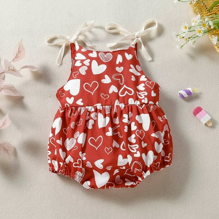 

Quealent Valentines Baby Winter Romper Baby Bodysuit Baby Romper Pumpkin Sweatshirt Romper Oversized Crewneck Bodysuit Fall Winter Clothes Red 12-18 Months