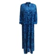 thumbnail image 3 of Vestidos Para Mujer 2025 Primavera Verano Casual Falda Mujer Cuello En V Estampado Vestido Suelto, 3 of 3