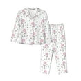 thumbnail image 1 of Fotbe Cute Poodle Dog Conjunto de Pijama de Manga Larga para Mujer con Estampado, Ropa de Dormir de 2 Piezas, Conjunto de Casa Suave y Cómodo con Bolsillos-XX-Large, 1 of 7