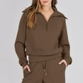thumbnail image 4 of MSJUHEG christmas outfits for women,women outfits,2 piece outfits for women,Two Piece Outfits Set Wide Leg Sweatpant Set Tracksuit,casual outfits for women,two piece sets for women Brown XL, 4 of 6