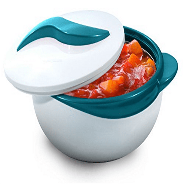 Pinnacle Turquoise Serving Salad/ Soup Dish Bowl Thermal Insulated Bowl with Lid Great Bowl