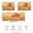 thumbnail image 4 of Dailycode Satin Pillow Case Standard Silk Pillow Cover for Hair and Skin Envelope Closure Lion on Golden Field 20"x26", 4 of 9