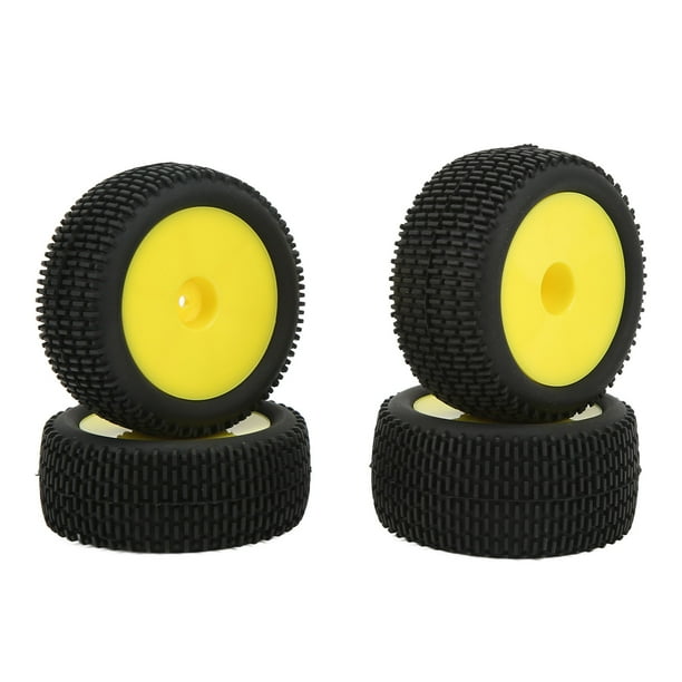 Neumáticos De Goma RC, Conducción Flexible, Neumáticos Fuertes Para Coches Todoterreno RC, 4 Piezas Para Vehículos Todoterreno 1/10