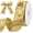 Golden, variant on Green Velvet Wired Ribbon 1 Inch x 10 Yards Crushed with Wired-Edge Trim for Gift Wrapping, Christmas Tree Decoration, Garland Wreaths Bows Making