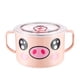 thumbnail image 1 of EeaseMX Tazón infantil de acero inoxidable resistente a golpes con tapa, recipiente aislante térmico, vajilla para bebé (rosa), 1 of 7