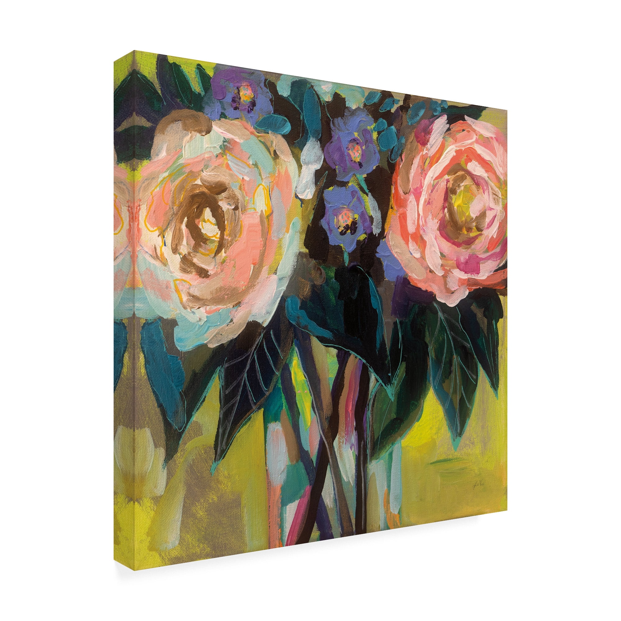 Trademark Fine Art 'Happy Couple' Canvas Art by Jeanette Vertentes