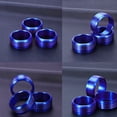 thumbnail image 3 of Toyandona 2Pcs Blue Air Condition Button Rings Aluminum Alloy Easy Installation, 3 of 5
