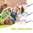 thumbnail image 4 of Girls Boys Rimless Sunglasses Cartoon Bear Children Outdoor Sun Glasses Lot K7V7, 4 of 7