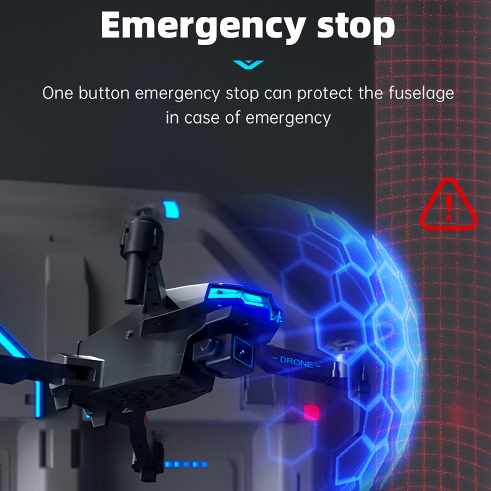 ESULOMP Drone with 1080p Dual HD Fpv Camera Optical Fl-ow Localization Remote Control Toys Gifts for Boys Girls with Altitude Hold Headless Mode Start Speed