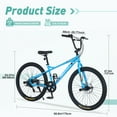 thumbnail image 3 of POVANLI  26 Inch Adult Bike, Freestyle Carbon Steel Youngster Bicycle, 3 of 8