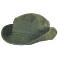 thumbnail image 2 of Tropic Hats Summer Floppy/Bucket W/Snap Up Sides, Chin Strap & Mesh Air Holes - Olive Extra Large, 2 of 5