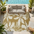 thumbnail image 2 of VUNATE Outdoor Rug Carpet 8'x10' Waterproof Reversible Patio Rug Portable Indoor Outdoor Rug Plastic Straw Rug for Beach RV Camping Garden Picnic Deck Backyard Tropical Porch Decor Yellow, 2 of 7