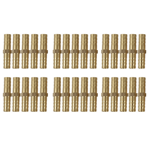 30pcs 8mm Inner Dia Air Gas Straight Hose Pipe Barb Coupler