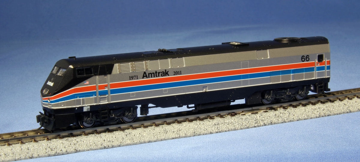 Kato 176-6023 N Scale Amtrak 40th Anniversary P42 Diesel #66