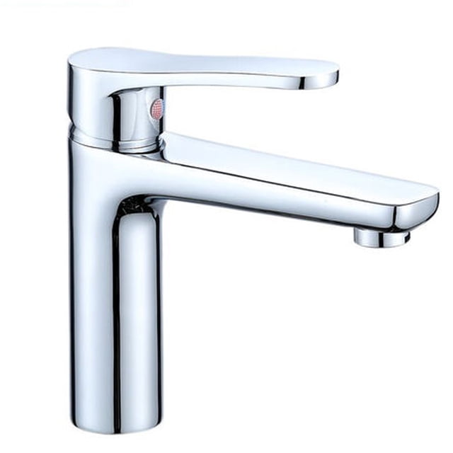 ADA Compliant Bathroom Sink Faucet, Durable Brass Construction with Scratch Resistant Finish, Hot Cold Mixer for Convenient Use