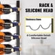 thumbnail image 5 of VEVOR Botellero de pared, 12 x 2 botellas, soporte para vino, toallero, estante vertical de acero negro para vino, moderno soporte decorativo para botellas de vino montado en la pared, 5 of 8