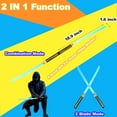 thumbnail image 4 of 2 in 1 LED Light up Ninja Toy Sword with Motion Sounds Excellent Gift For Costume and Birthday (Blue), 4 of 6