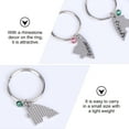 thumbnail image 4 of Miangastore 4 Pieces Couples Keychain Heart Bag Pendants Alloy For Gift Giving, 4 of 9