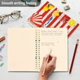 thumbnail image 4 of FORMRS 1-Subject Spiral Notebook 8" x 5" College Ruled 60 Refillable Sheet A5 Hard Cover, Striped Lemon, 4 of 7