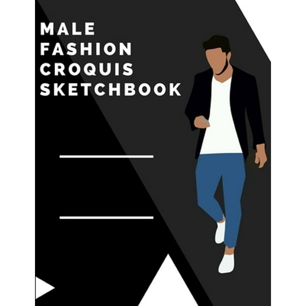 male fashion croquis