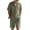 Army Green, variant on Men'S 2 Pieces Shirt Set Short Sleeve Button Down Casual Hippie Holiday Beach T-Shirts Shorts Outfits White XXXL