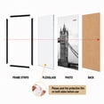 thumbnail image 3 of FungYuan 24x36 Black Plastic Picture Frames Set of 4, Lightweight Poster Frames for Photos, Prints and Gallery Wall, 3 of 6