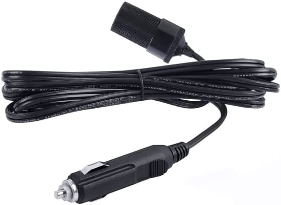 ICECO 12 Feet Cigarette Extension Cable Lighter Compatible for Portable Electric Cooler Refrigerator/Freezer