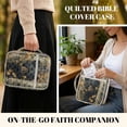 thumbnail image 4 of ZUXONGSY Bear Print Bible Case for Women Quilted Bible Carrier Large Christian Tote Bag with Multiple Pockets Scripture Bag for Religious, 4 of 7