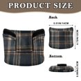 thumbnail image 2 of Haosy Dark Green Brown Tartan Golf Mallet Putter Cover Strong Magnetic Leather Golf Club Headcover Closure, 2 of 7