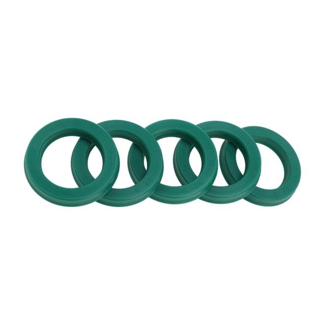 Unique Bargains Sello de Aceite Universal Labio UN Sello de Anillo de Eje Rotativo 22x32x5mm Alta Presión TPU Verde 5 Pcs
