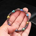 thumbnail image 4 of HomeKingdee 1PC Magnetic Therapy Bracelet with Colorful Black Magnets - European Fashion Health Bracelet for Couples, 4 of 7