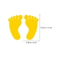 thumbnail image 4 of 10 pares de calcomanías de pared para habitación infantil con huellas de manos y pies, 4 of 6