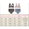 thumbnail image 3 of Douhoow Toddler Girls 2 Pieces Swimsuit Leopard Swimwear Flower Bathing Suit, 3 of 7