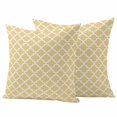 thumbnail image 2 of Pack of 2 Outdoor Pillow Covers 20x20 Inch Waterproof Yellow Moroccon Throw Pillow Covers,Decorative Couch Pillow Shams Protectors Farmhouse Minimalist Ethnic Geometric Patio Cushion Pillowcases, 2 of 8