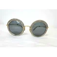 thumbnail image 2 of MIU MIU round sparkley black&gold metal frame sunglasses women pre-owned, 2 of 6