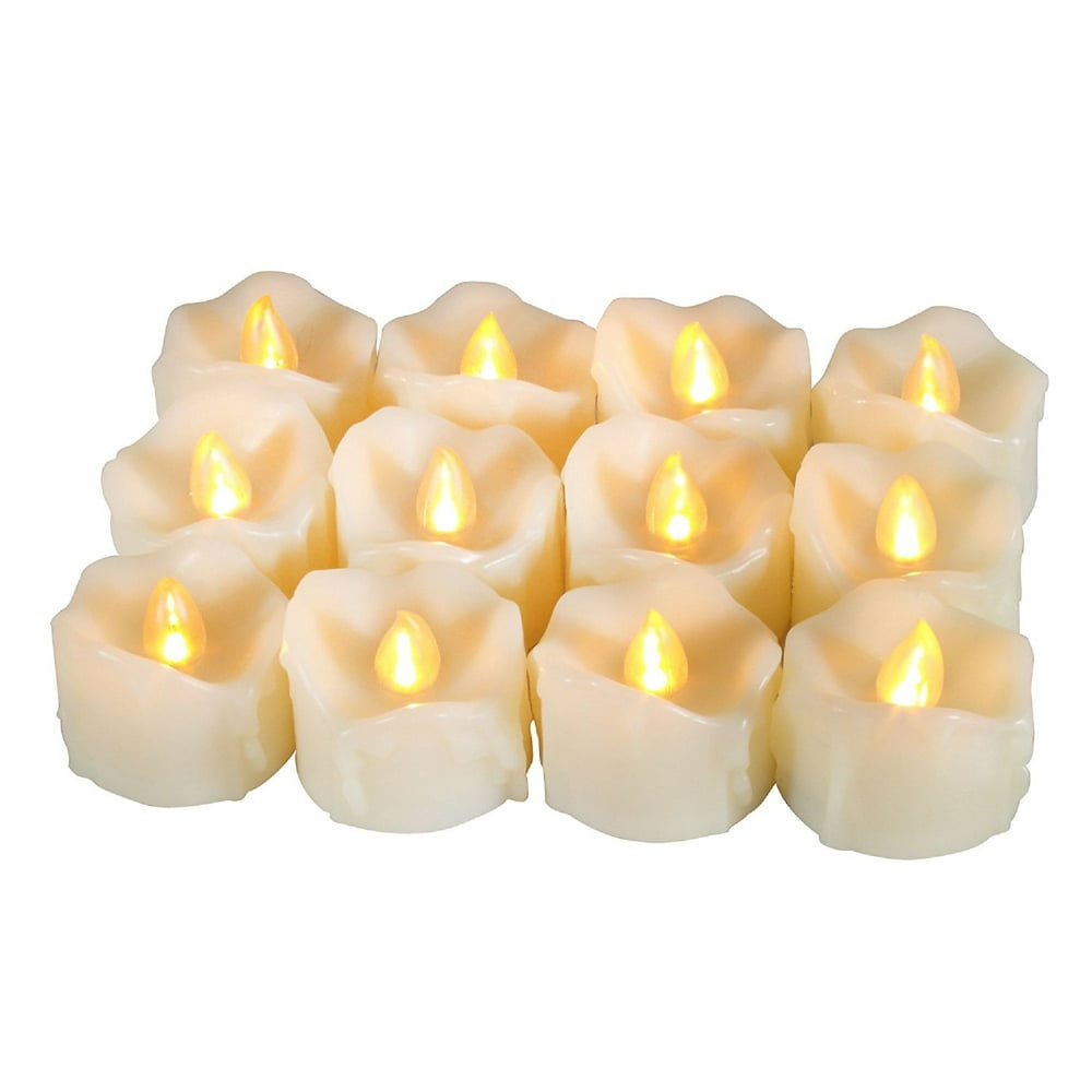 Candle Choice 12 PCS Realistic Flameless Candles with Timer, LED Tea
