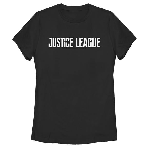 Women's Zack Snyder Justice League Solid Logo Graphic Tee Black Large