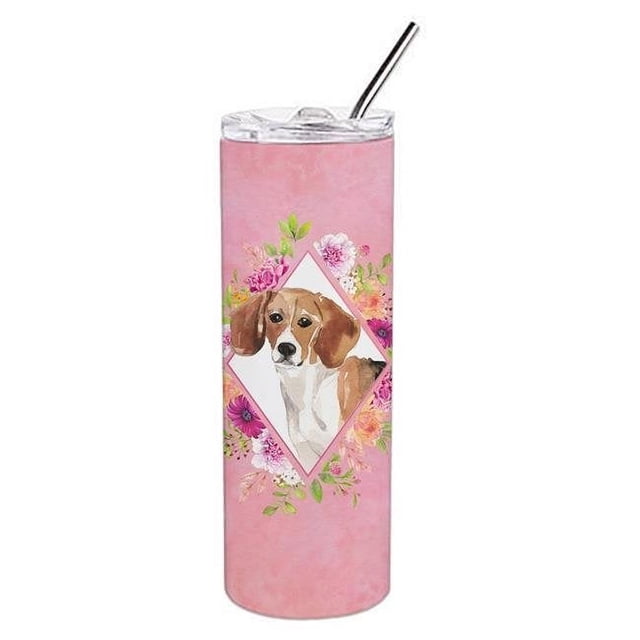Carolines Treasures CK4265TBL20 Gobelet Mince en Acier Inoxydable à Double Paroi 20 oz Fleurs Roses