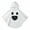 Cute face, variant on GYRATEDREAM Toddler Kid Baby Girls Boys Halloween Costume White Ghost Smile Cape Glow in The Dark Cloak Fancy Party Cosplay with Hat 1-6T